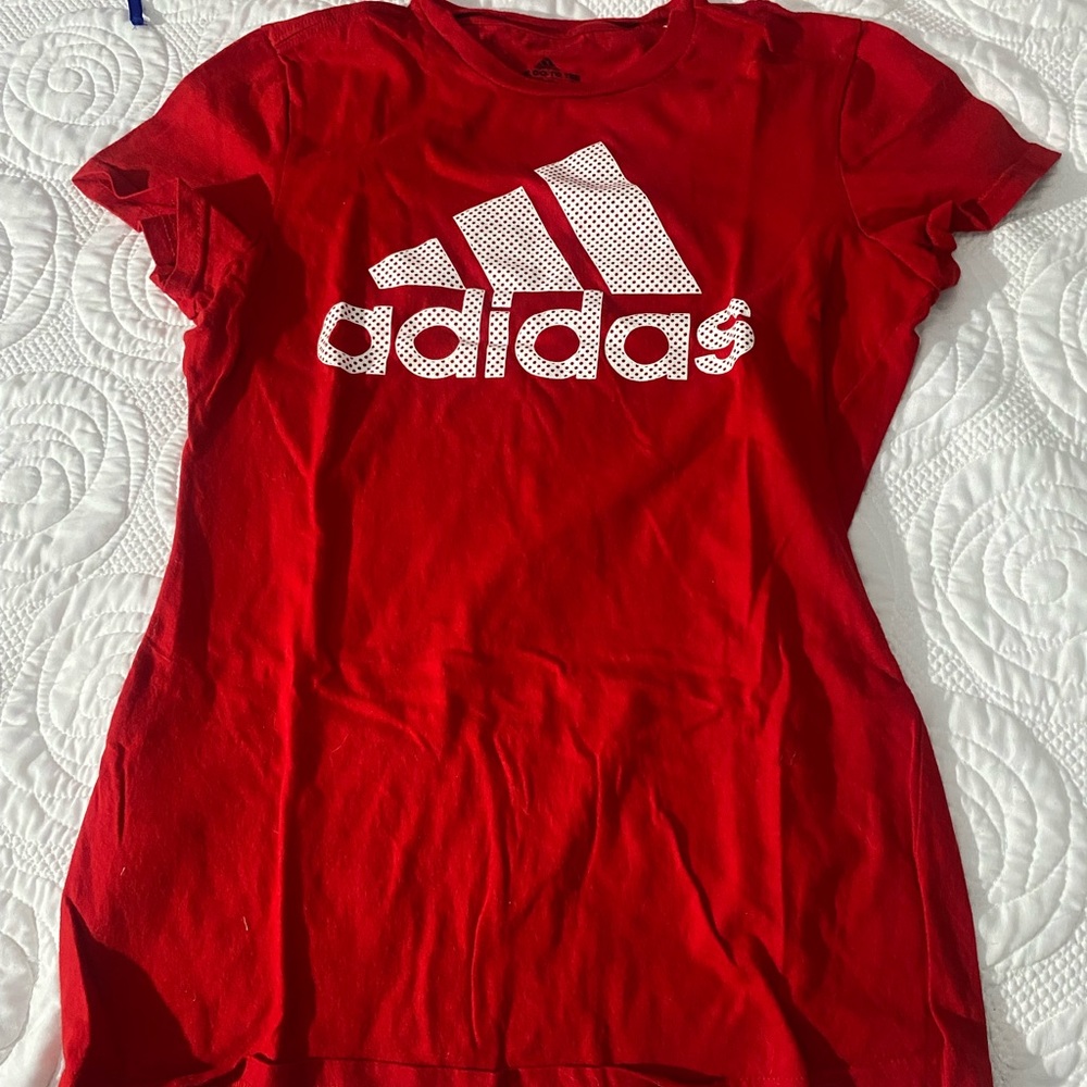 Red Women’s Adidas Go To Tee